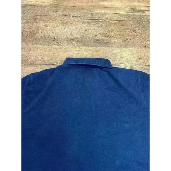 Polo Ralph Lauren Big Pony #3 Custom Slim Fit Polo Blue Rugby Short Sleeve XL - Picture 9 of 13